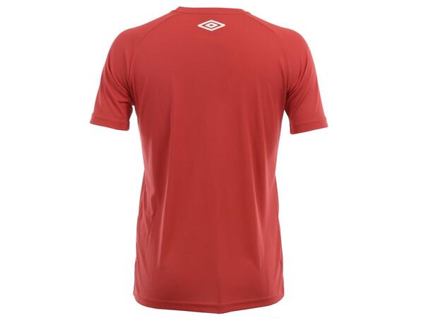 UMBRO UX-1 Trn Tee Jr Röd/Vit 116 Tränings t-shirt 